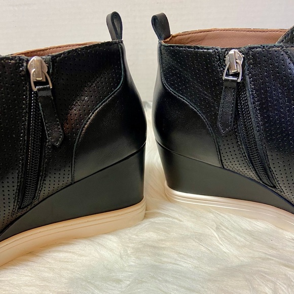 LINEA PAOLO FELICIA leather wedge sneakers - Picture 5 of 9